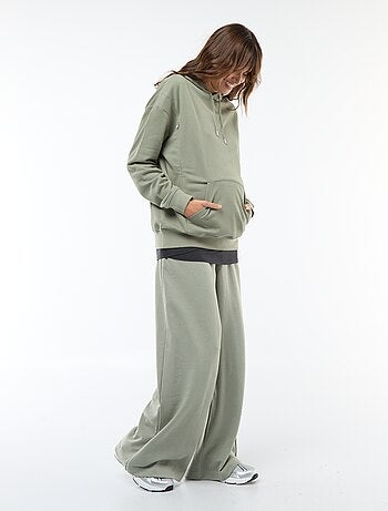 Sweat com capuz para amamentação