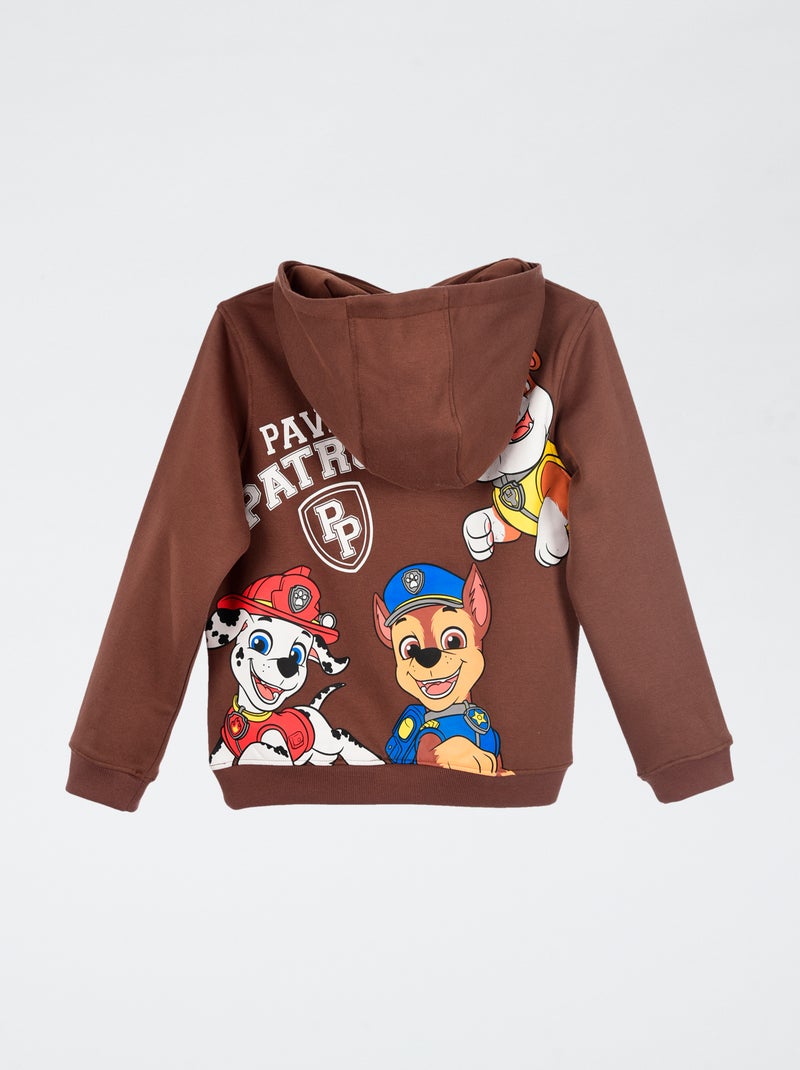Sweat com capuz 'Patrulha Pata' Castanho - Kiabi