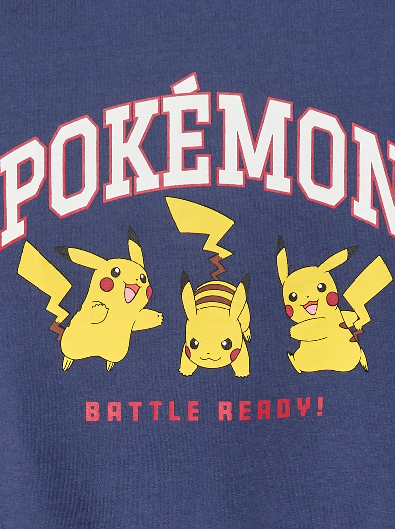 Sweat com capuz 'Pikachu' 'Pokémon' Azul - Kiabi