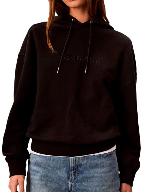 Sweat com Capuz Preto Calvin Klein Jeans para Homem - Kiabi Sweat com Capuz Preto Calvin Klein Jeans para Homem - Kiabi