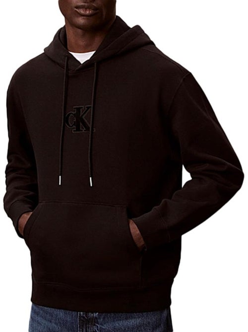 Sweat com capuz preto para homem calvin klein jeans 3500 - Kiabi Sweat com capuz preto para homem calvin klein jeans 3500 - Kiabi