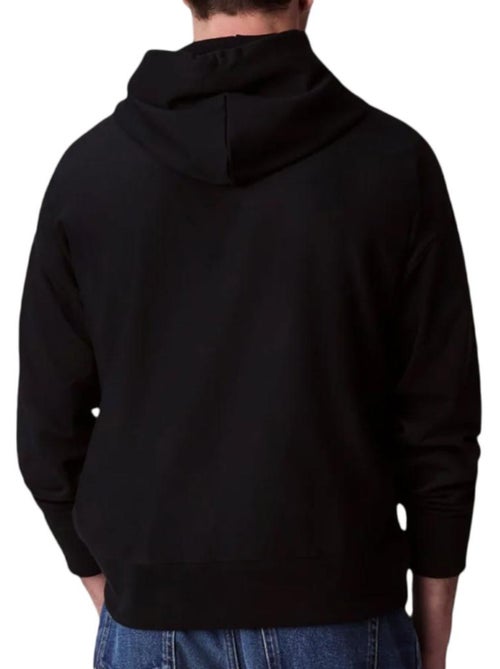 Sweat com capuz preto para homem calvin klein jeans premium terry - Kiabi Sweat com capuz preto para homem calvin klein jeans premium terry - Kiabi