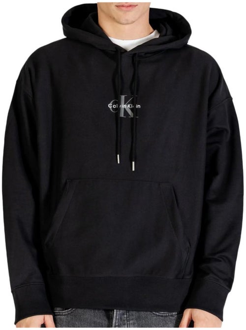 Sweat com capuz preto para homem calvin klein jeans premiums - Kiabi Sweat com capuz preto para homem calvin klein jeans premiums - Kiabi