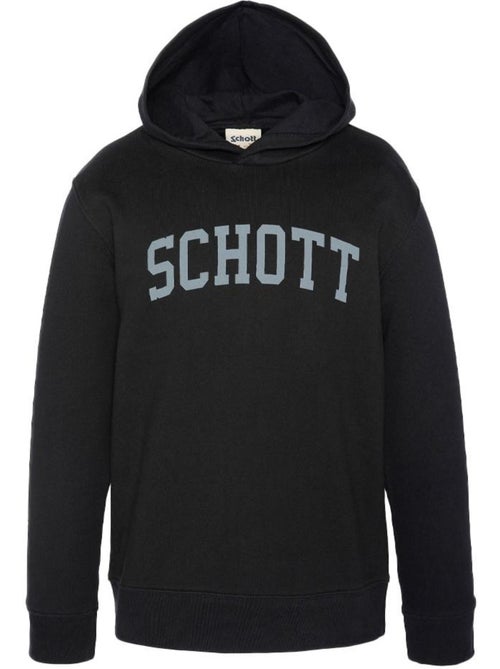 Sweat com Capuz Preto para Jovem Schott Swh800 - Kiabi Sweat com Capuz Preto para Jovem Schott Swh800 - Kiabi