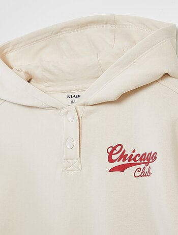 Sweat com capuz rosa - coleção fácil de vestir