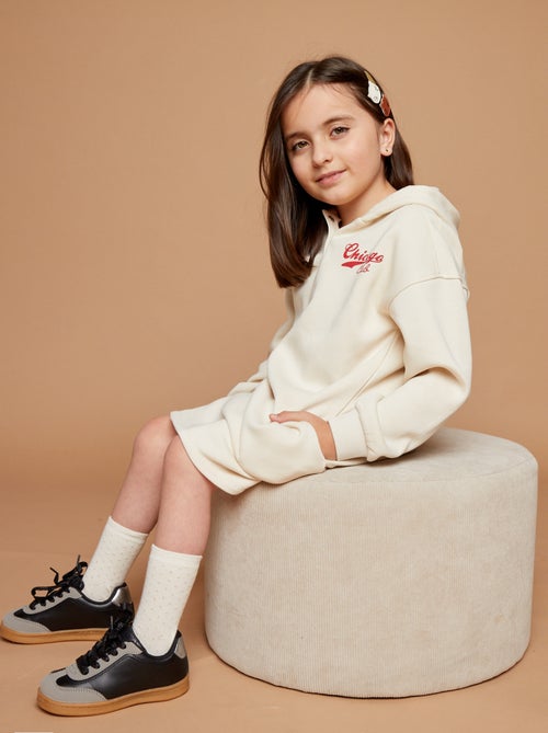 Sweat com capuz rosa - coleção fácil de vestir - Kiabi