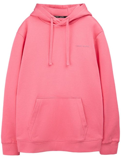 Sweat com capuz rosa escuro para homem teddy smith nark - Kiabi