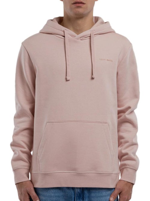 Sweat com capuz rosa para homem teddy smith nark - Kiabi