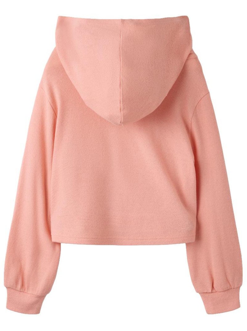 Sweat com Capuz Rosa para Menina Name It Billie Rosa - Kiabi