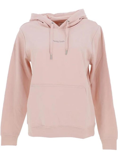 Sweat com Capuz Rosa para Mulher Teddy Smith Solene - Kiabi