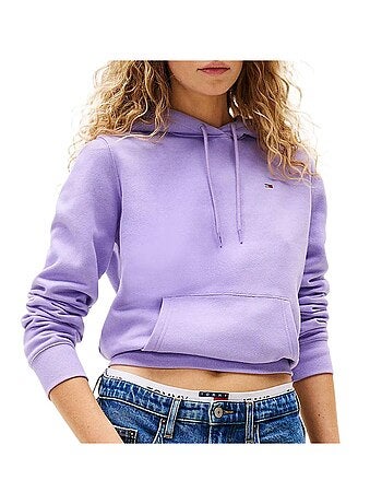 Sweat com Capuz Roxo para Mulher Tommy Hilfiger Flag