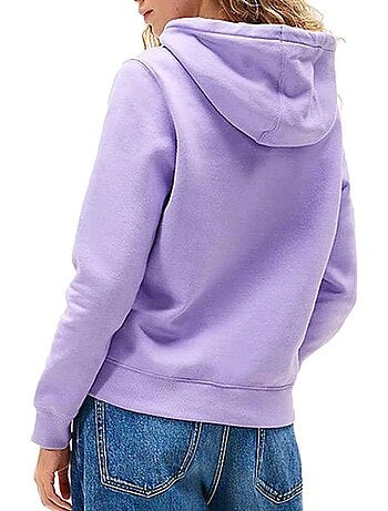 Sweat com Capuz Roxo para Mulher Tommy Hilfiger Flag