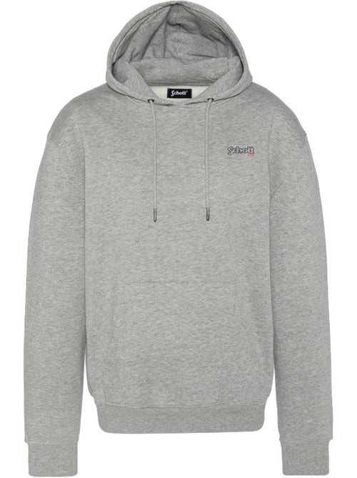 Sweat com capuz schott cinzento para homem - Kiabi