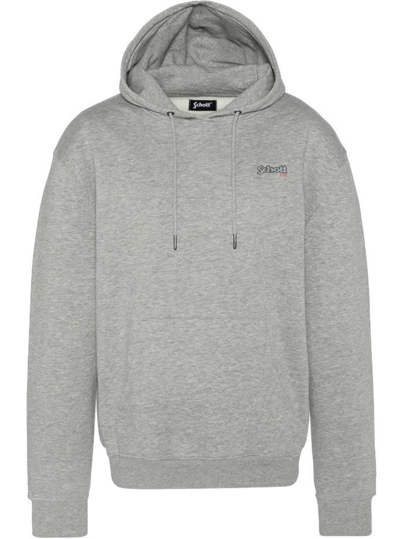 Sweat com Capuz Schott Cinzento para Homem Cinza-prateado - Kiabi