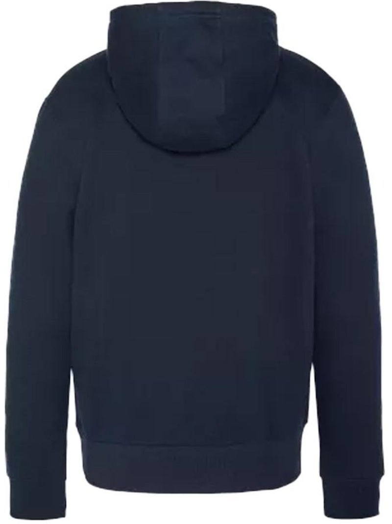 Sweat com Capuz Schott para Homem, Azul-Marinho/Laranja, com Logótipo Laranja - Kiabi
