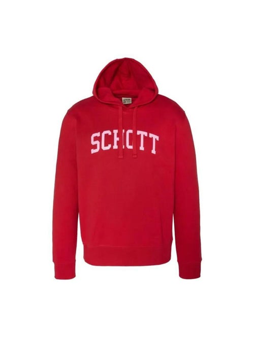 Sweat com capuz schott vermelho para homem com logótipo - Kiabi Sweat com capuz schott vermelho para homem com logótipo - Kiabi