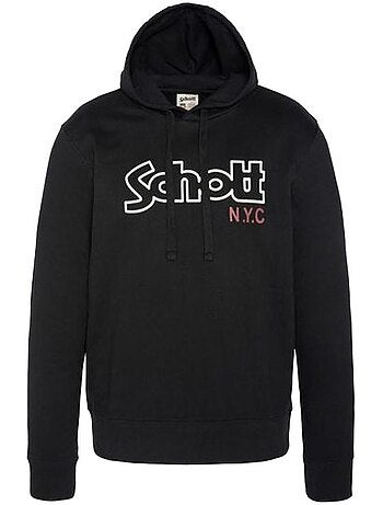 Sweat com Capuz Schott Vintage Cinzento para Homem