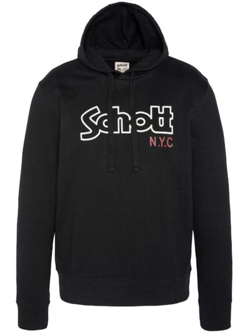 Sweat com capuz schott vintage preto para homem - Kiabi Sweat com capuz schott vintage preto para homem - Kiabi