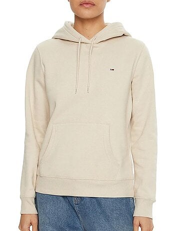 Sweat com Capuz Tommy Hilfiger Flag Cru para Mulher