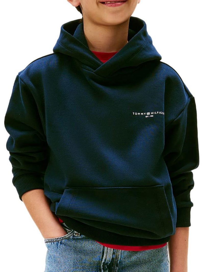 Sweat com Capuz Tommy Hilfiger Mini Corp para Rapaz Azul-marinho - Kiabi