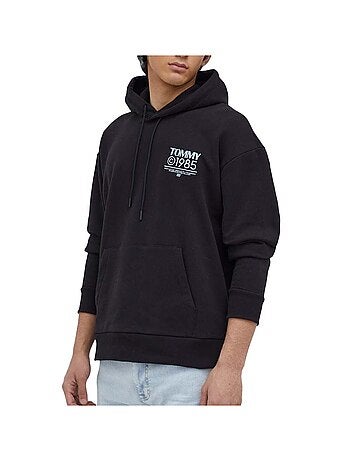 Sweat com Capuz Tommy Hilfiger Pop Graphic para Homem em Preto