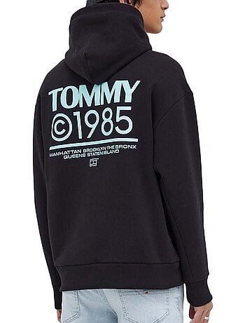 Sweat com Capuz Tommy Hilfiger Pop Graphic para Homem em Preto