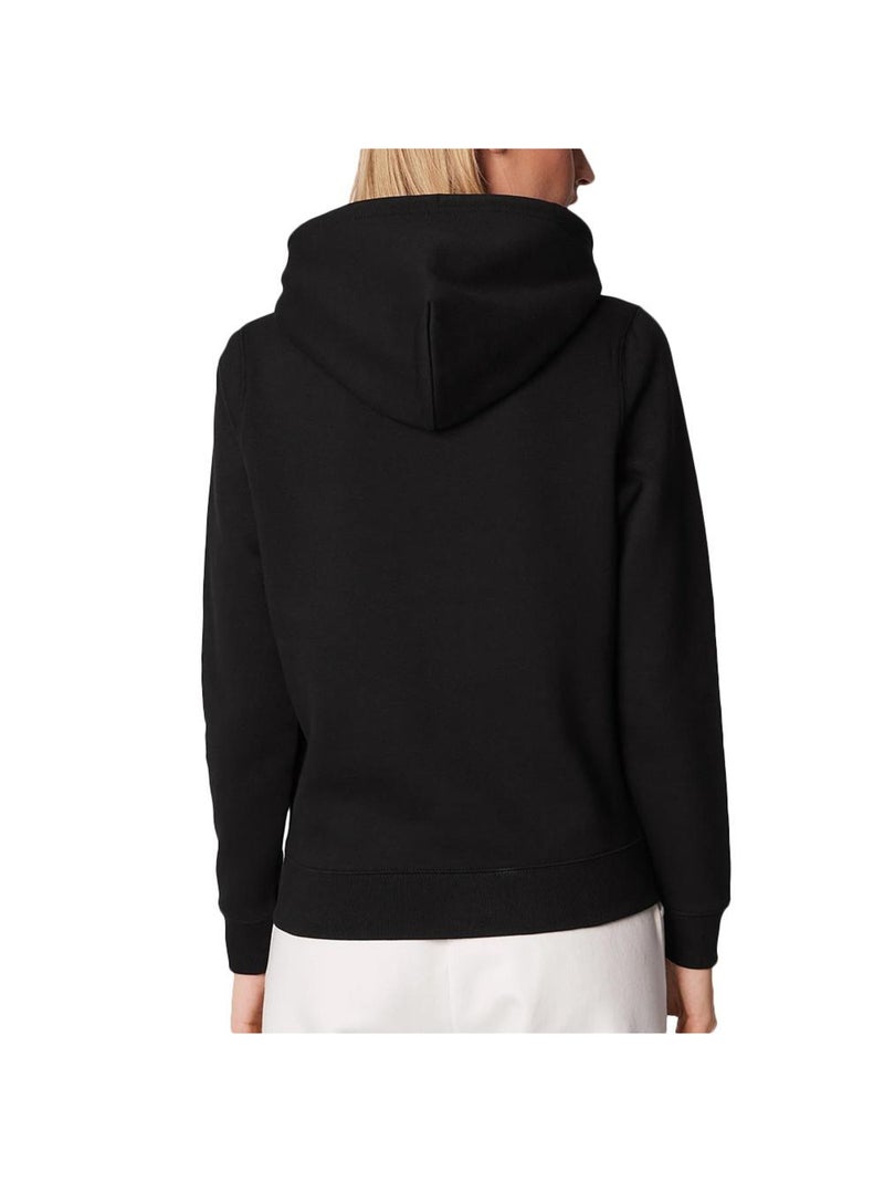 Sweat com Capuz Tommy Jeans Regular Preto para Mulher Preto - Kiabi