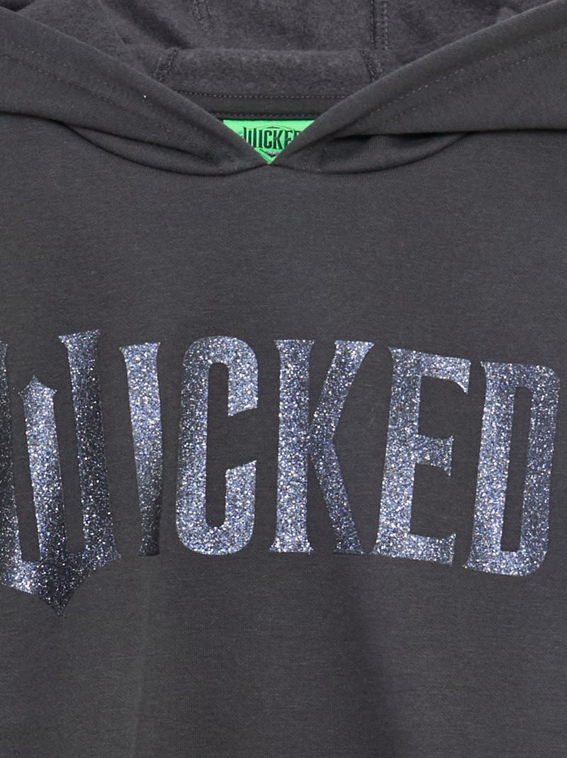 Sweat com capuz 'Universal' 'Wicked' em algodão liso Preto - Kiabi