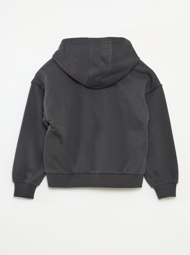 Sweat com capuz 'Universal' 'Wicked' em algodão liso Preto - Kiabi