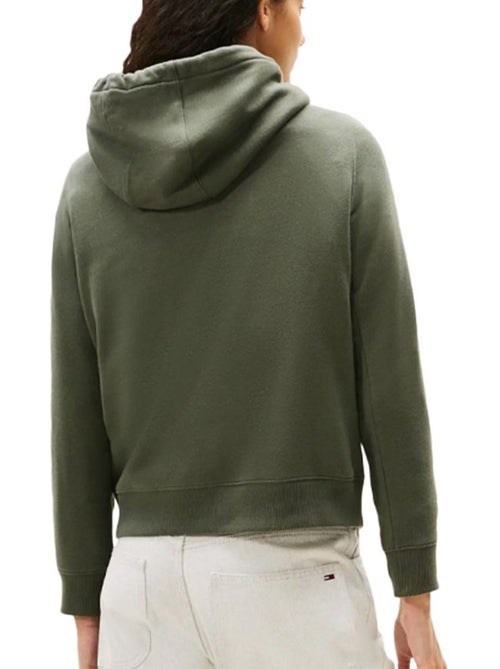 Sweat com Capuz Verde Claro Tommy Hilfiger Flag para Mulher - Kiabi Sweat com Capuz Verde Claro Tommy Hilfiger Flag para Mulher - Kiabi