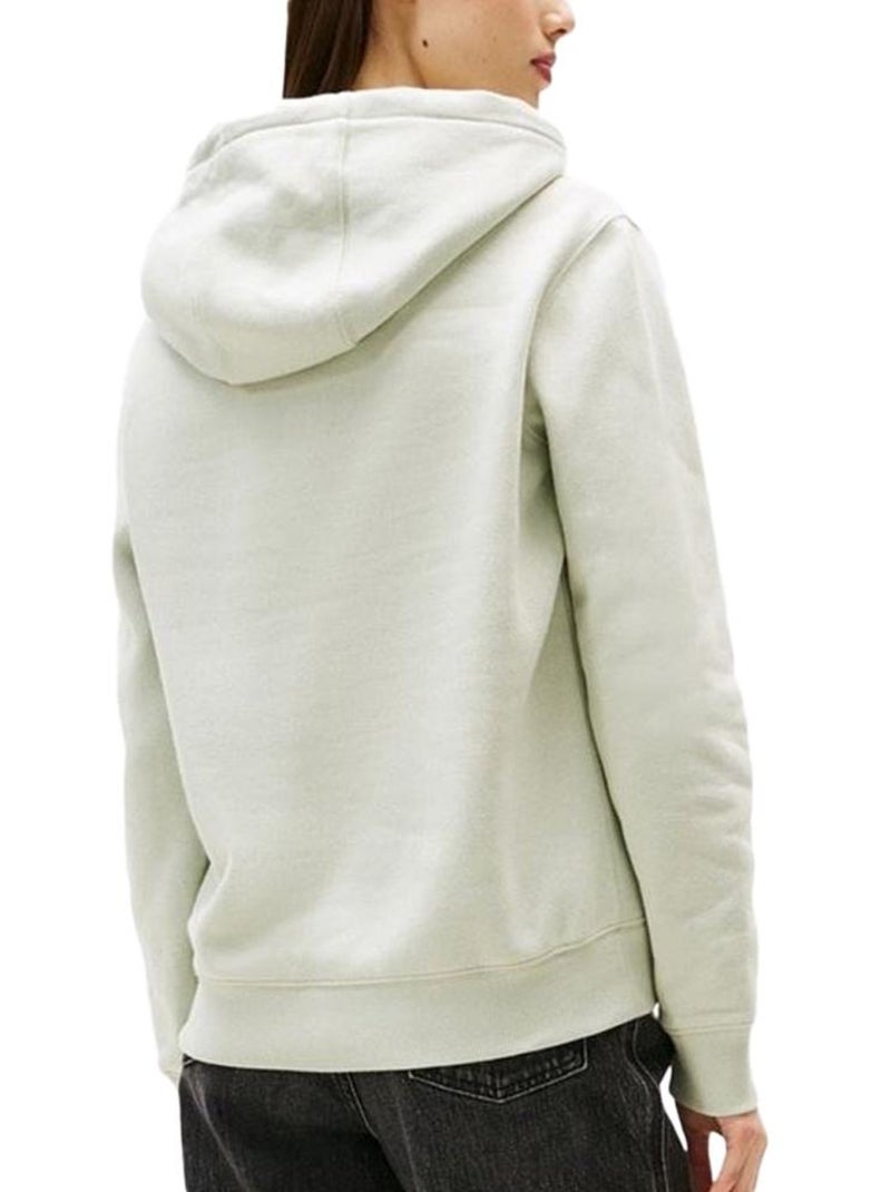 Sweat com Capuz Verde Claro Tommy Hilfiger Flag para Mulher Verde - Kiabi