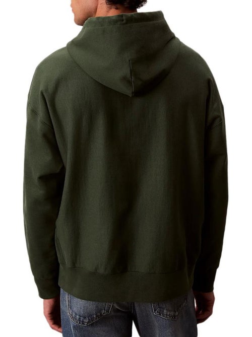 Sweat com capuz verde para homem calvin klein jeans terry premium - Kiabi Sweat com capuz verde para homem calvin klein jeans terry premium - Kiabi