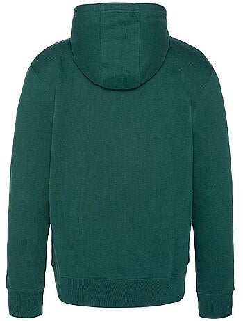 Sweat com Capuz Verde para Homem Schott com Logótipo