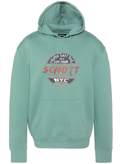 Sweat com capuz verde para homem schott swhustour - Kiabi Sweat com capuz verde para homem schott swhustour - Kiabi