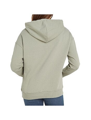 Sweat com Capuz Verde para Mulher Tommy Hilfiger Badge