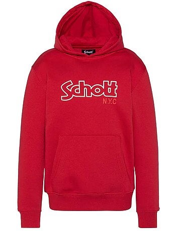 Sweat com capuz preto para rapaz schott sidney