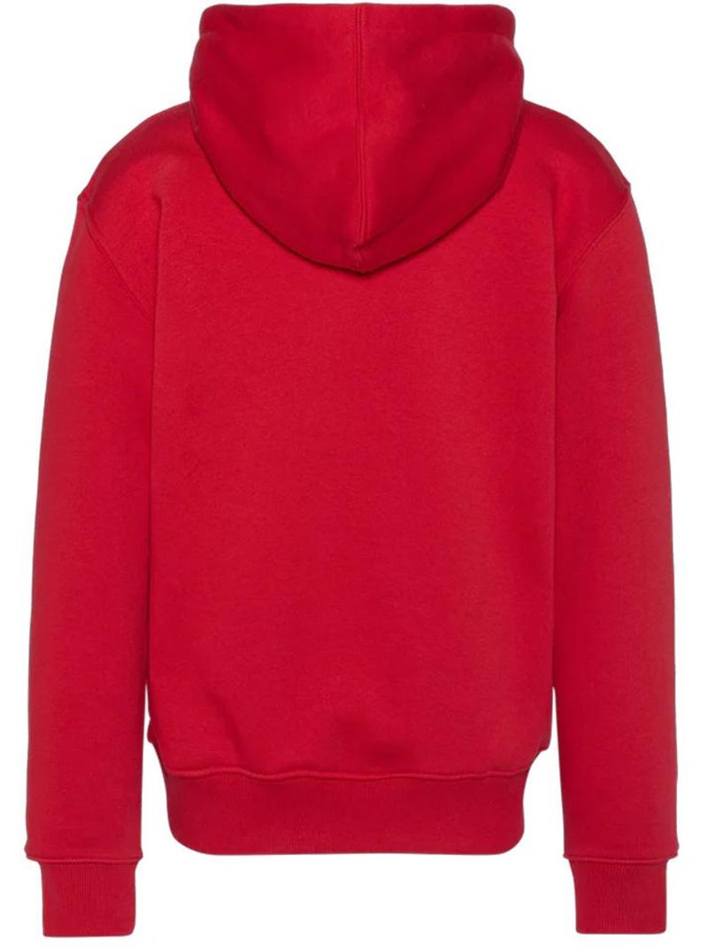 Sweat com Capuz Vermelho para Rapaz Schott Print Vermelho - Kiabi