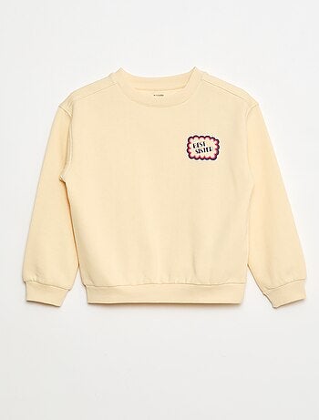 Sweat com estampado e mensagem 'sisters'