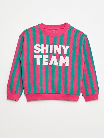 Sweat com estampado e mensagem 'sisters'