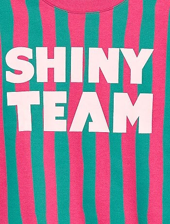 Sweat com estampado e mensagem 'sisters'