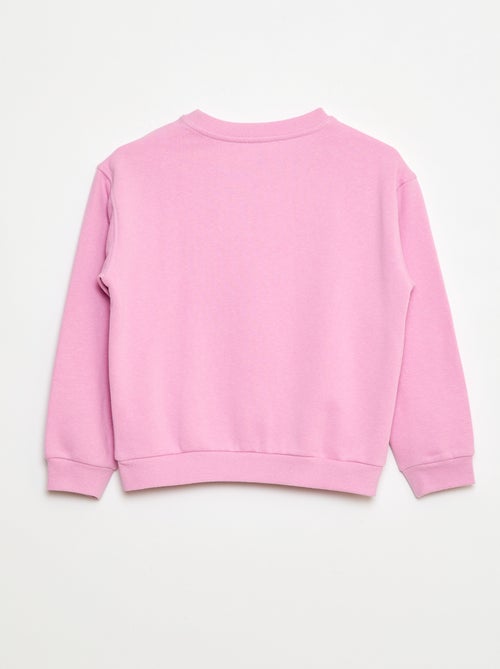 Sweat com estampado e mensagem 'sisters' - Kiabi