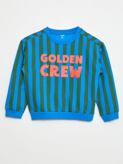 Sweat com estampado em algodão - Kiabi