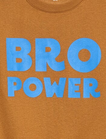 Sweat com estampado em algodão