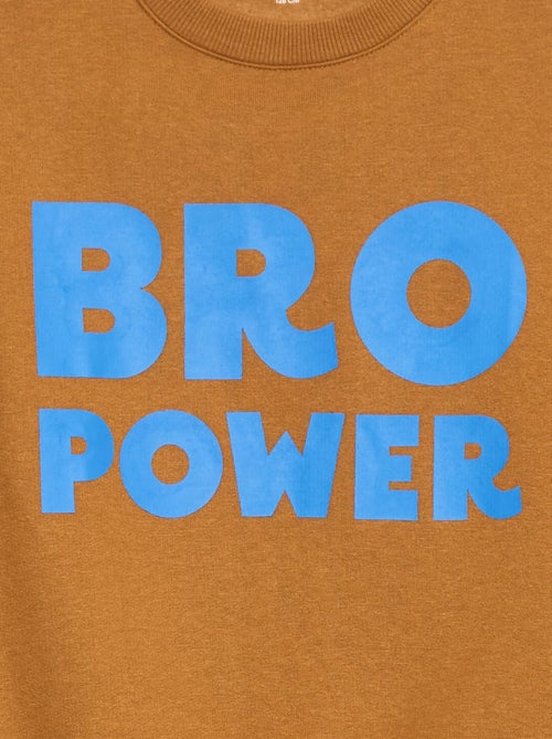 Sweat com estampado em algodão - Kiabi