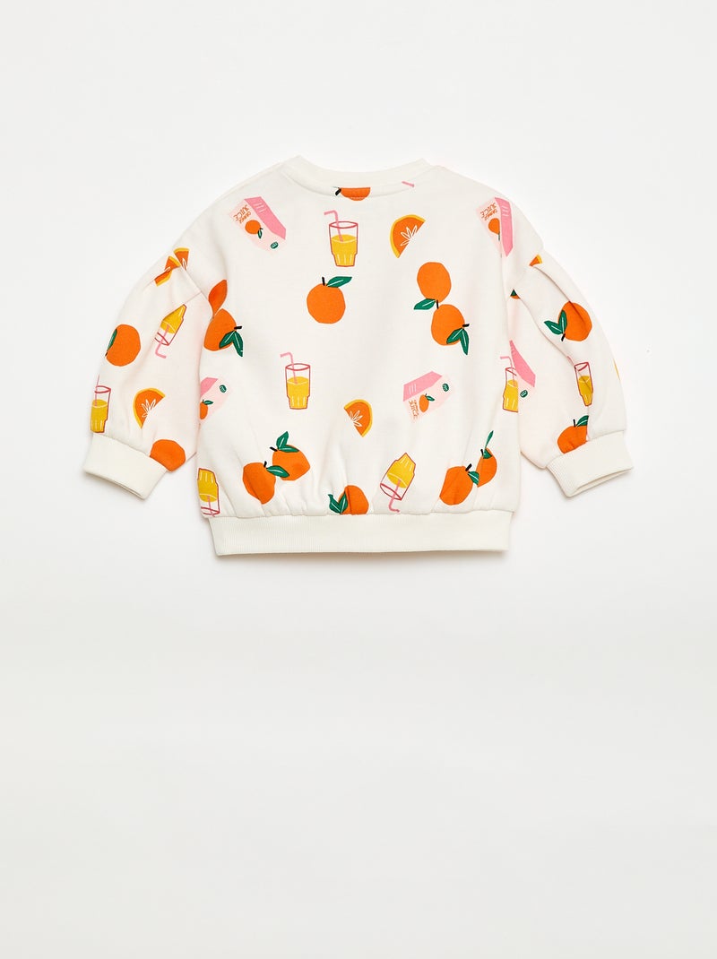 Sweat com estampado fantasia - Grafik Edition Branco - Kiabi