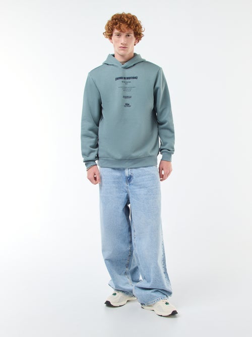 Sweat com estampado fantasia em algodão liso - Kiabi