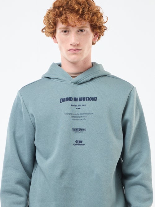 Sweat com estampado fantasia em algodão liso - Kiabi