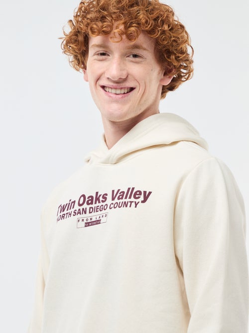 Sweat com estampado fantasia em algodão liso - Kiabi