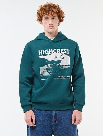 Sweat com estampado fantasia em algodão liso