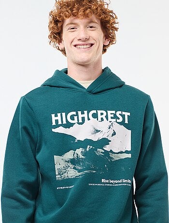 Sweat com estampado fantasia em algodão liso